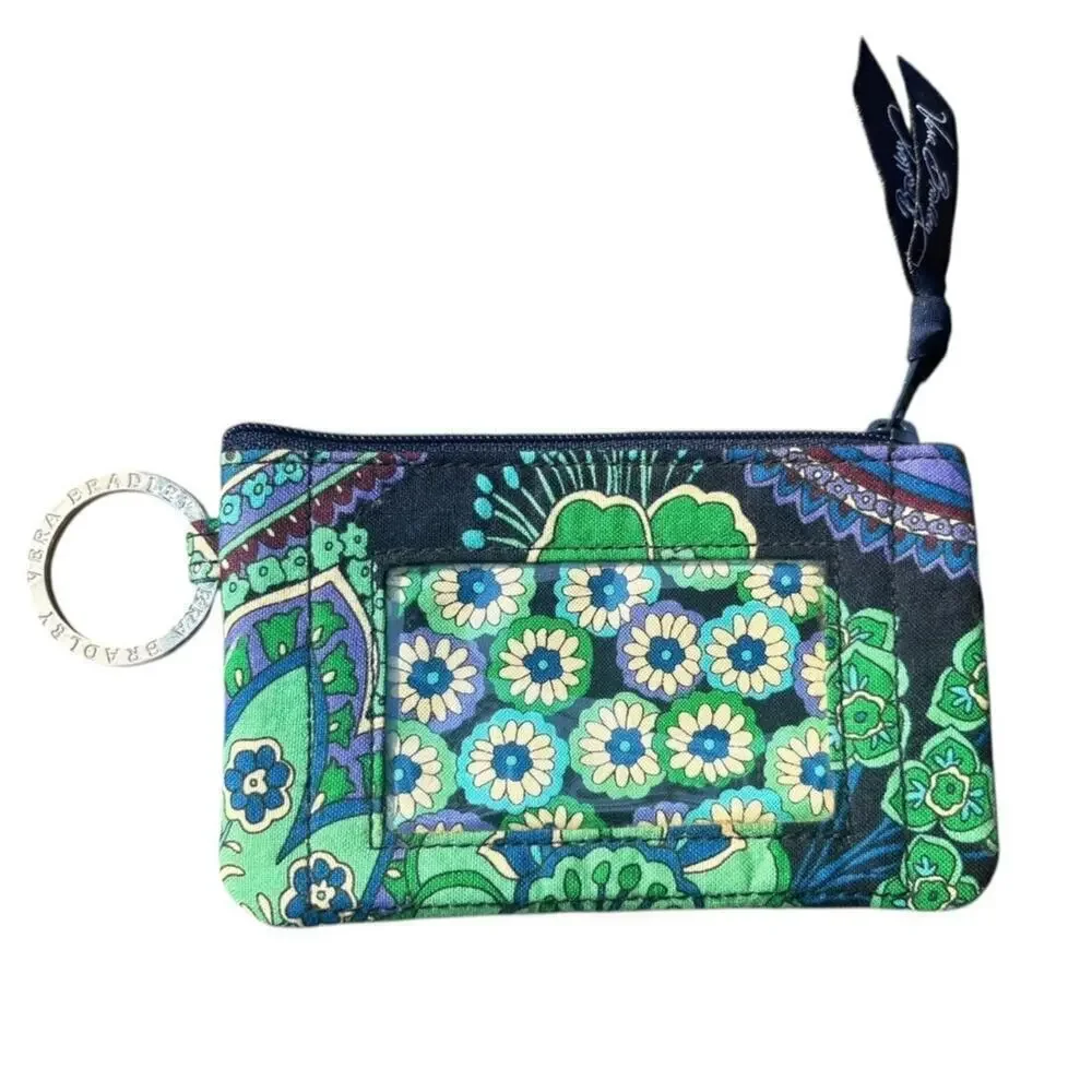 Vera Bradley Zippered ID Card Holder Rhapsody in Blue